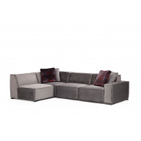 Kulmasohva Linento Furniture Lego, 4-istuttava, 190x300cm, vasen, harmaa/vaaleanharmaa