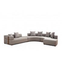Avokulmasohva Linento Furniture Gondol 4, oikea, harmaa