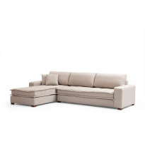 Kulmasohva Linento Furniture Lena, 4-istuttava, vasen, beige