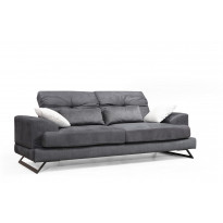 Sohva Linento Furniture Frido raita, 3-istuttava, antrasiitti