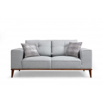 Sohva Linento Furniture Montana, 2-istuttava, vaaleanharmaa