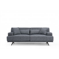 Sohva Linento Furniture Bentley, 2-istuttava, harmaa