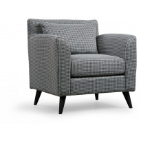 Nojatuoli Linento Furniture Nordic, kuvioitu, harmaa
