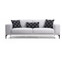 Vuodesohva Linento Furniture Nikea, 3-istuttava, vaaleanharmaa