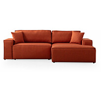 Divaanivuodesohva Linento Furniture Pirlo Corner, 3-istuttava, oikea, oranssi