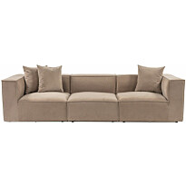 Sohva Linento Furniture Sora, 3-istuttava, cappuccino