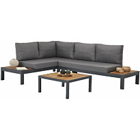 Sohvaryhmä Linento Garden Verona Wood, 4-istuttava, harmaa