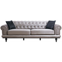 Vuodesohva Linento Furniture Polyanna, 3-istuttava, harmaa