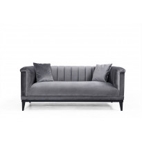Sohva Linento Furniture Trendy, 2-istuttava, harmaa