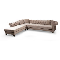Avokulmasohva Linento Furniture Bogart, vasen, beige