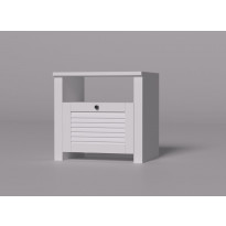 Yöpöytä Linento Furniture Bianca V1, valkoinen
