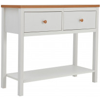 Sivupöytä Linento Furniture Noble V2, valkoinen/ruskea