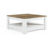 Sohvapöytä Linento Furniture Grado valkoinen/pähkinä