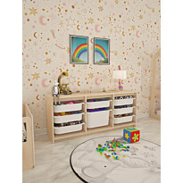Lastenhuoneen laatikosto Linento Furniture Sidel, 126x54.5cm, valkoinen
