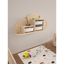 Lasten seinähylly Linento Furniture Cloud, leveys 98cm, koivuvaneri
