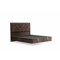 Säilytyssänky + sängynpääty Linento Furniture Amour, ilman patjaa, ruskea