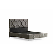 Säilytyssänky + sängynpääty Linento Furniture Carbon, ilman patjaa, harmaa