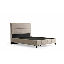 Säilytyssänky + sängynpääty Linento Furniture Mia, ilman patjaa, vaaleanruskea