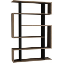Kirjahylly Linento Furniture Mito, antrasiitti/ruskea
