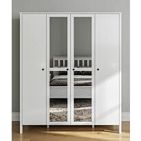Vaatekaappi Linento Furniture FRN-20018, 180.8x215cm, valkoinen