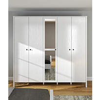 Vaatekaappi Linento Furniture FRN-20019, 233.8x215cm, valkoinen