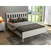 Pärisängyn runko Linento Furniture FRN-20063, 169x205cm, valkoinen