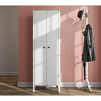 Eteisen kaappi Linento Furniture, 63x190cm, valkoinen