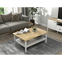 Sohvapöytä Linento Furniture FRN-20081, 100x70cm, valkoinen