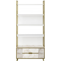 Kirjahylly Linento Furniture Frida, valkoinen