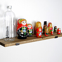 Puinen seinähylly Linento Furniture LAM009, 60x14cm, ruskea