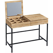 Meikkipöytä Linento Furniture Linda tammi/musta