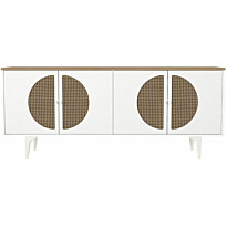 Senkki Linento Furniture Burito 180 valkoinen/tammi