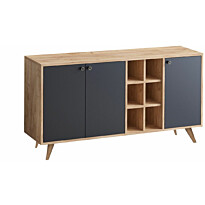 Senkki Linento Furniture VEIT tammi/musta