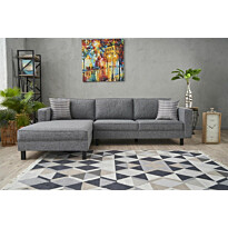 Divaanisohva Linento Furniture Kale Linen, 3-istuttava, vasen