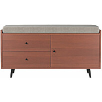 Kenkäkaappi Linento Furniture Lara pähkinä/kerma