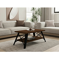 Sohvapöytä Linento Furniture Konik, 98x50cm, ruskea