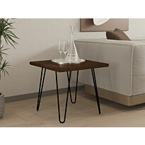 Sohvapöytä Linento Furniture Mahic, 50x50cm, ruskea/musta