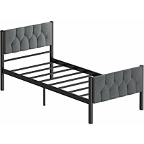 Sängynrunko Linento Furniture Stil, harmaa