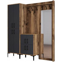 Säilytyskokonaisuus peilillä Linento Furniture Berlin ABC, eri värejä