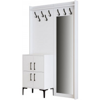 Säilytyskokonaisuus peilllä Linento Furniture Berlin BC, valkoinen