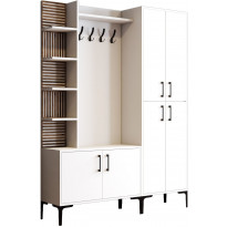 Säilytyskokonaisuus Linento Furniture Viyana 150cm, valkoinen