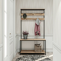 Vaatenaulakko Linento Furniture Girne, 105x192cm, ruskea