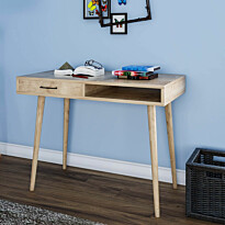 Työpöytä Linento Furniture Carmen, 105x55cm, vaaleanruskea