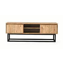 TV-taso Linento Furniture Belinda 180 mänty/musta