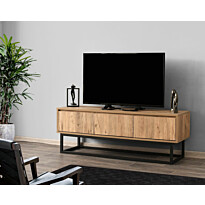 TV-taso Linento Furniture Tilsim, leveys 140cm, ruskea/musta