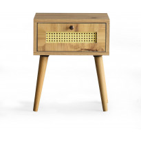 Yöpöytä Linento Furniture Euromos, ruskea
