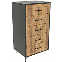 Lipasto Linento Furniture Planet antrasiitti/tammi