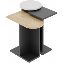 Sarjapöytä Linento Furniture Mund, 3-osainen, antrasiitti/tammi/valkoinen