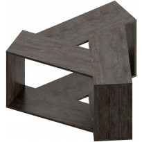 Sohvapöytä Linento Furniture Trio, tummanruskea