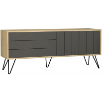 TV-taso Linento Furniture Picadilly, harmaa/ruskea